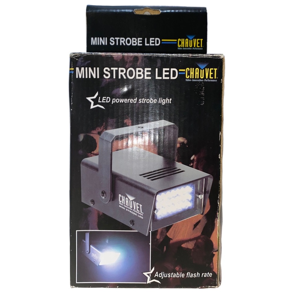CHAUVET DJ Mini Strobe LED Lighting Ultra-compact & Lightweight, 120V 60Hz